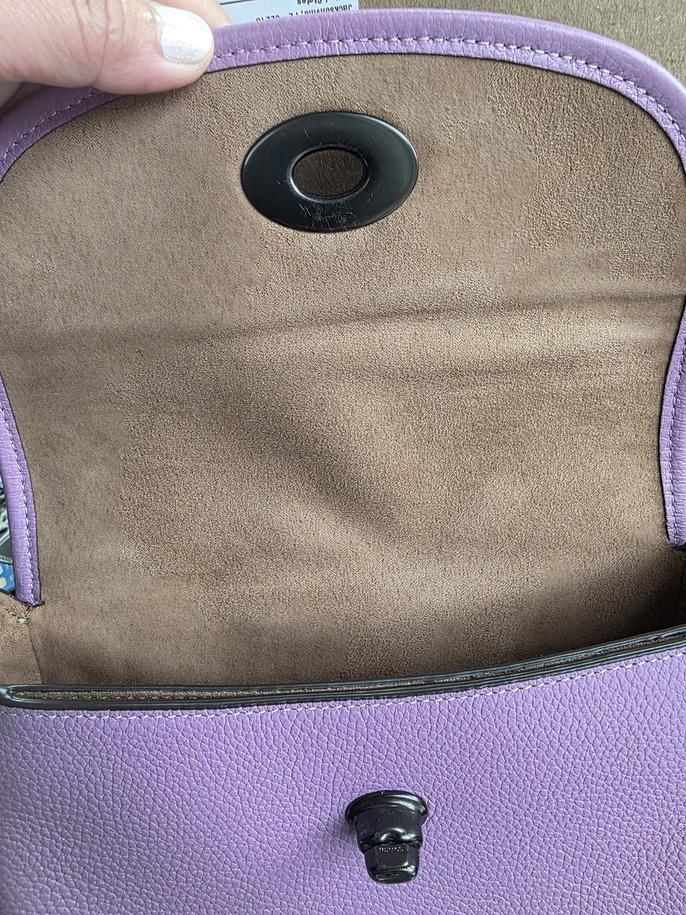 Coach Willow Saddle Bag Color: Violet Orchid